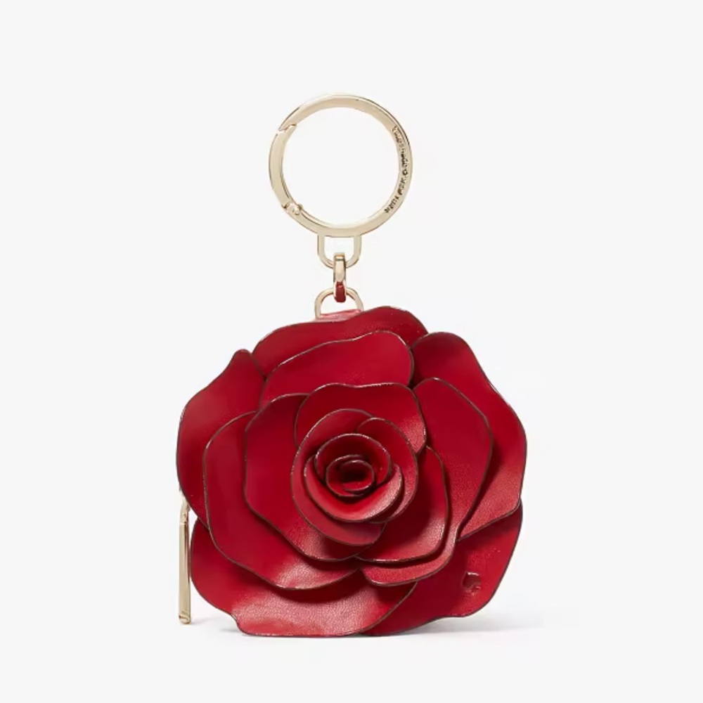 Kate Spade Red Rose Keychain Bag